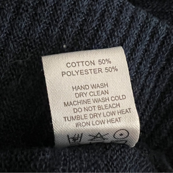 Ohoo Sweater Men's XL V-neck Long Sleeve Blue - Picture 6 of 8